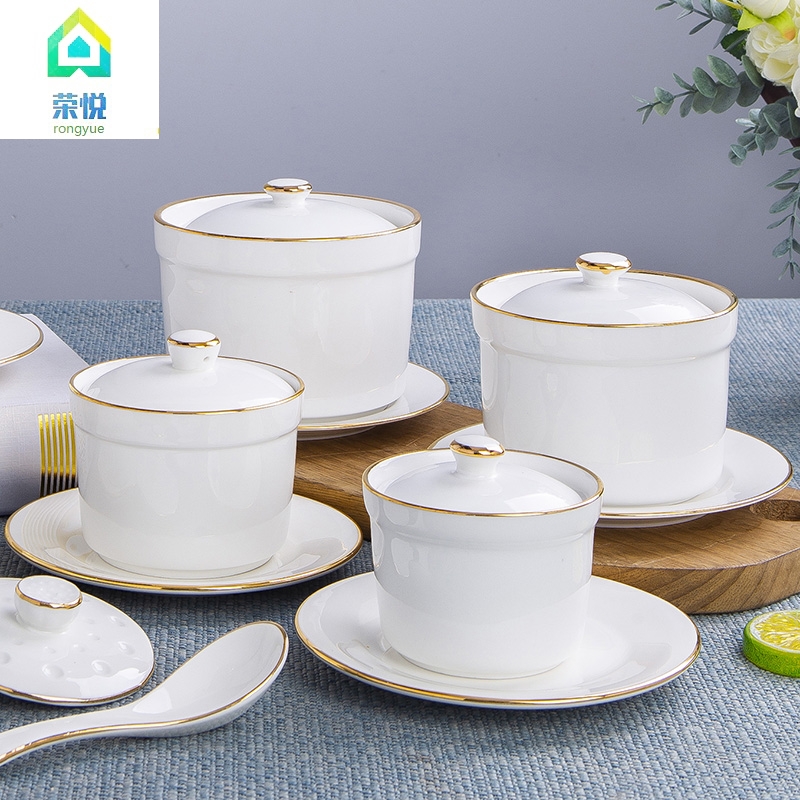 Ceramic stew stew with cover every water tank up phnom penh bird 's nest soup bowl steaming bowl cup steamed egg cup bowl dessert pot stew