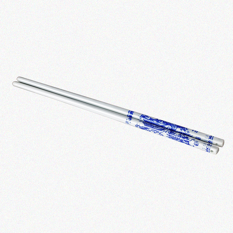 Jingdezhen authentic micro defects 10 pairs of healthy environmental protection, household porcelain enamel porcelain box set chopsticks chopsticks