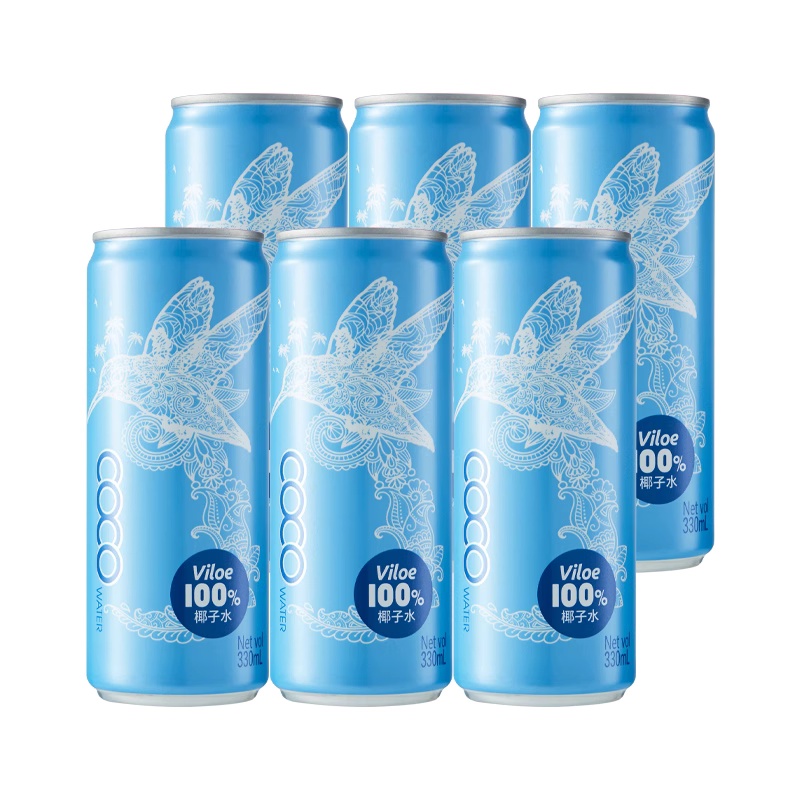 界界乐*Viloe唯乐蜜语越南原装进口椰子水果汁饮料320ml*6罐