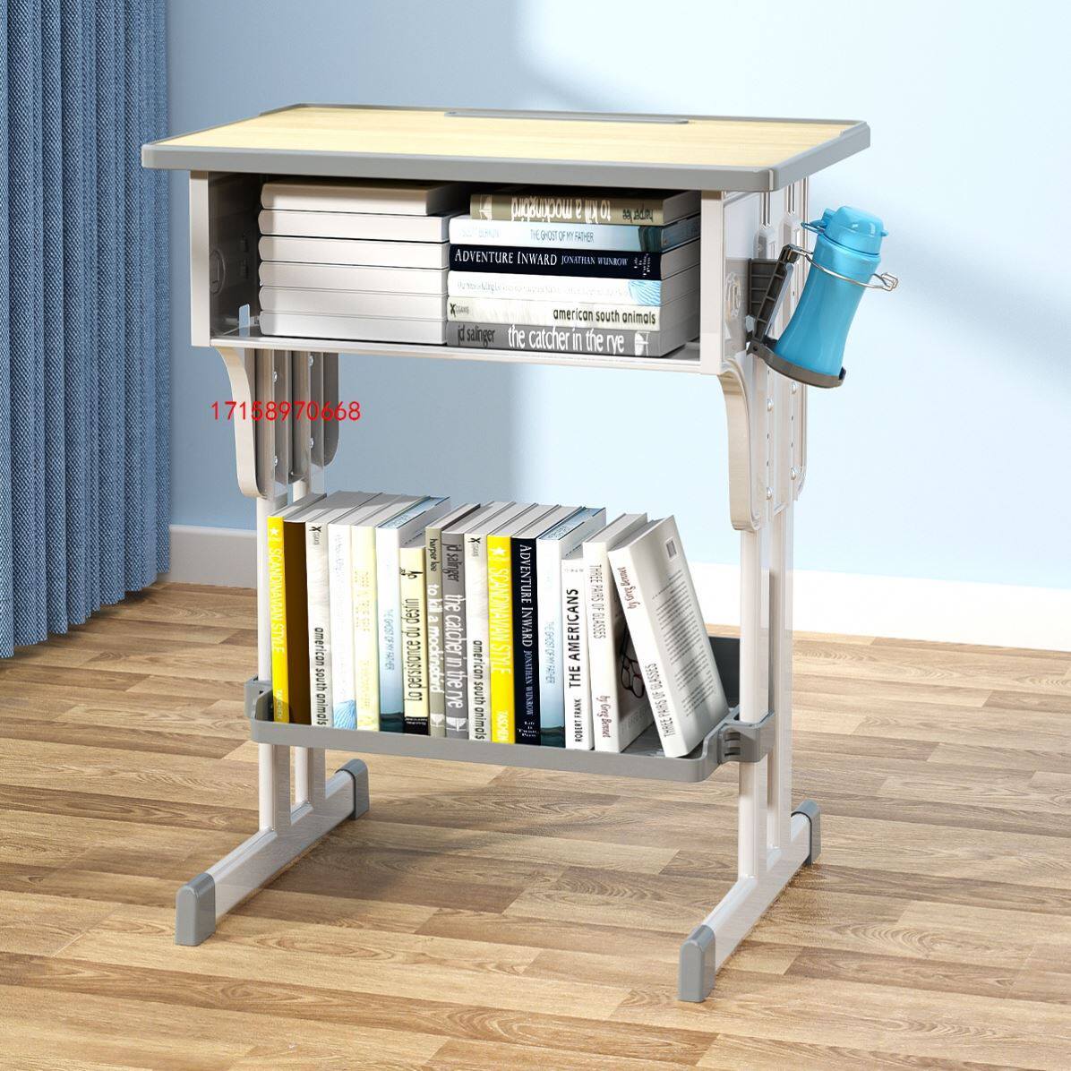 Primary and secondary school students' desks and chairs trusteeship class with children's training class single double table supplementary class buckle combination study table