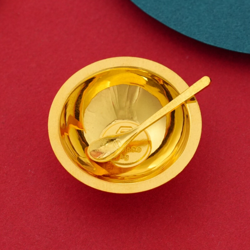 Palace Supreme Gold Pure Gold 9999 Gold Bar Gold Bowl Gold Chopsticks 10g Gold Spoon Gold Plate Craft Ornament Investment Gold Bar