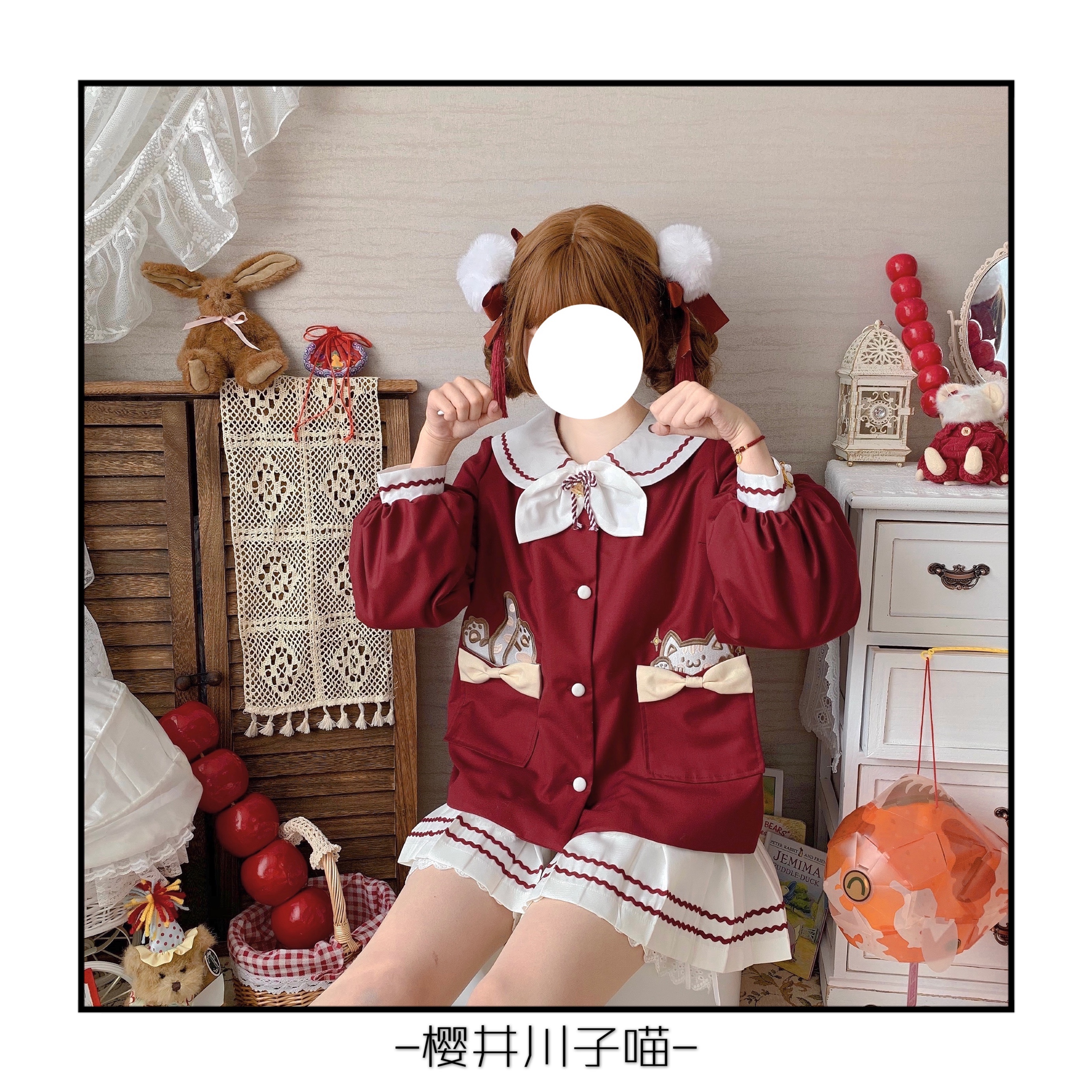 (Spot drop) Cai Cai Meow couple kindergarten original Japanese Spring and Autumn Winter JK student uniform