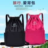 Мешочек, рюкзак, нейлоновая спортивная вместительная и большая сумка через плечо для путешествий, ткань оксфорд, на шнурках