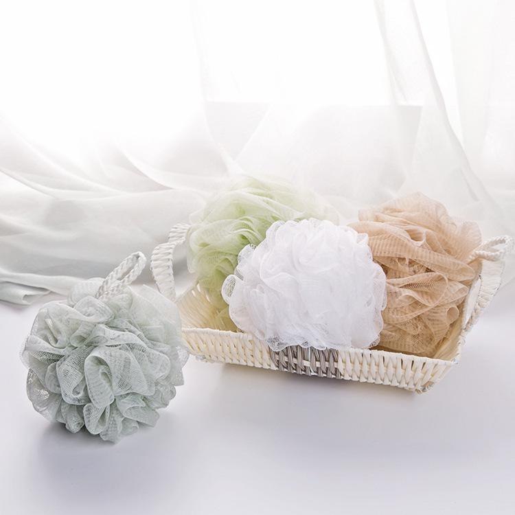 Korean plain bath ball Large bubble bath flower rub bath towel rub back bath foam ball Adult bath bath ball