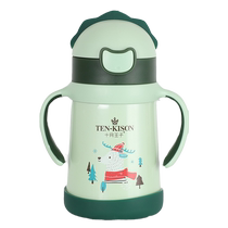Insulated milk bottle baby bottle multi-purpose big baby dual-purpose night milk bottle 316 stainless steel straw cup three-purpose
