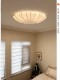 Italian Anna Silk Ceiling Lamp, French Vintage Bedroom Ceiling Lamp, Retro Designer Living Room Study Lamp