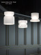 Venezuela Pablo Totem Designer Modern Minimalist Dining Room Chandelier White Jade Glass Pendant Bar Table Lamp