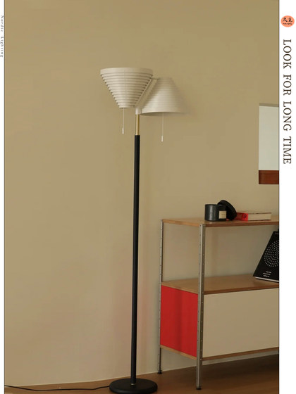 Artek A810 Thousand-Layer Tower Floor Lamp, Vintage Designer Floor Lamp for Homestay Villa Living Room and Bedroom