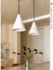 French-Style Vintage Conical Handmade Plaster Dining Room Pendant Light, American Retro Designer Model, Bar Island Led Light