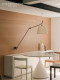 Italian Tolomeo Minimalist Designer Study Reading Wall Lamp, Vintage Bedroom Bedside Swing Arm Retractable Lighting Fixture