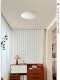 Italian Ltka Simple Ceiling Light for Living Room and Bedroom, French Designer White Jade Glass Study Room Entrance Hallway Light