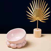 Розовая обеденная тарелка, 11×4×7.5см