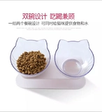 15 градусов косой рот, кошачья чаша, двойная миска с одной миской, питьевая вода чаша для кошачья чаша для собачьей чаши для питомца кошачья миска рисовая чаша продукты