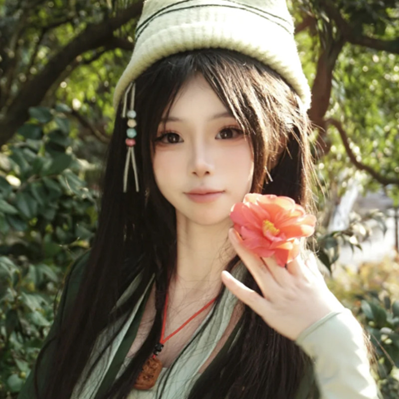 盈盈cos假发淡金色长刘海，解锁东阙公子的浪漫幻想_COSPLAY配件_淘宝游戏网