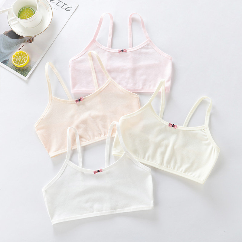 Cotton girls development period camisole big children primary school students children underwear girls children girls 9-12 years old