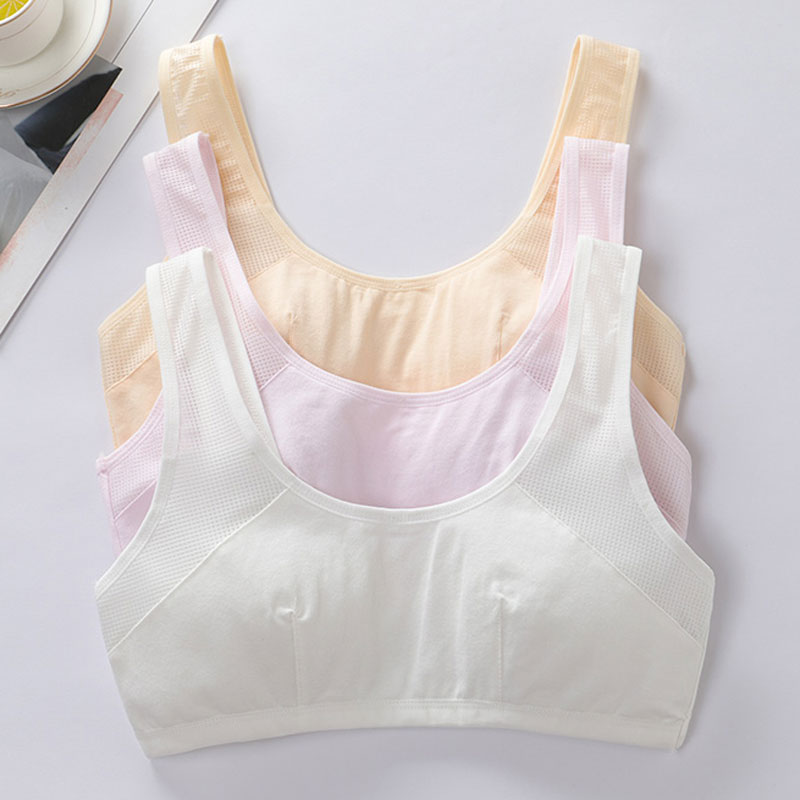 Girls bra underwear students children 9-12 puberty development period high school junior high school students 16 years old cotton vest