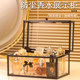 Perfume storage box Light luxury transparent glass aromatherapy dustproof household storage rack desktop skin care cosmetic display cabinet