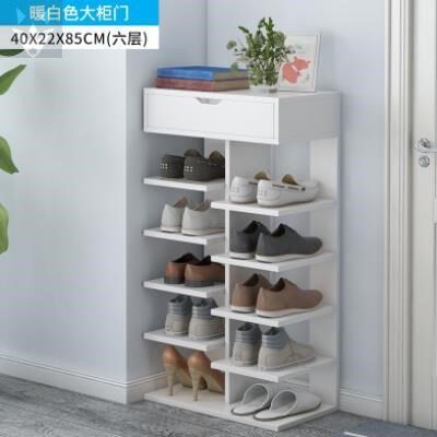 Shoe Rack Multilayer Simple Entrance Door Economic Type Province Space Personal Dorm Room Dormitory Simple small shoe cabinet wood