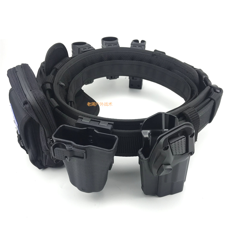 Three-in-one tactical waist seal eight sets of nylon quick pull-out sleeve patrol outer belt hand electric sleeve spray sleeve spray sleeve-Taobao