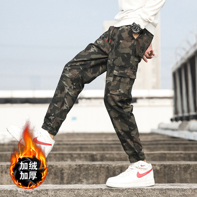 加绒毛衣男装秋冬季韩版个性潮流针织