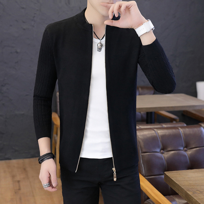 冬季2019新款男士针织衫开衫毛衣外套