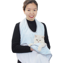 Pet it coral velvet pet absorbent bath towel cat bath owner apron waterproof pet supplies small dogs and puppies