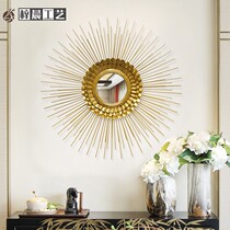 European metal creative wall decoration sun glasses hotel club soft wall hanging living room sofa background wall decoration pendant