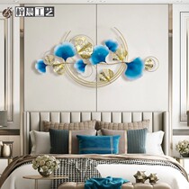 New Chinese style ginkgo biloba wall decoration living room dining room background wall decoration bedroom light luxury metal wrought Wall pendant