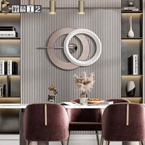 Light luxury pure handmade three-dimensional metal wall hanging living room sofa porch background decoration restaurant bedroom round wall decoration