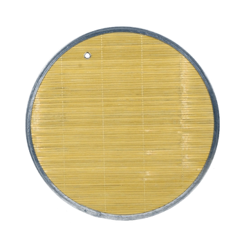 Natural bamboo double-sided green bamboo cover round tray