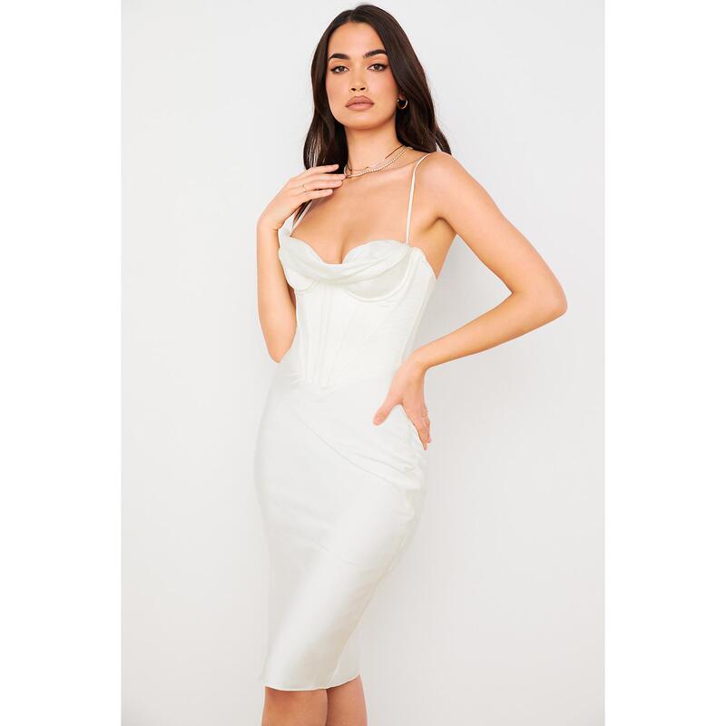 2025 Summer New European and American Style Cross-Border Sexy Strapless Dress Red Carpet Gown