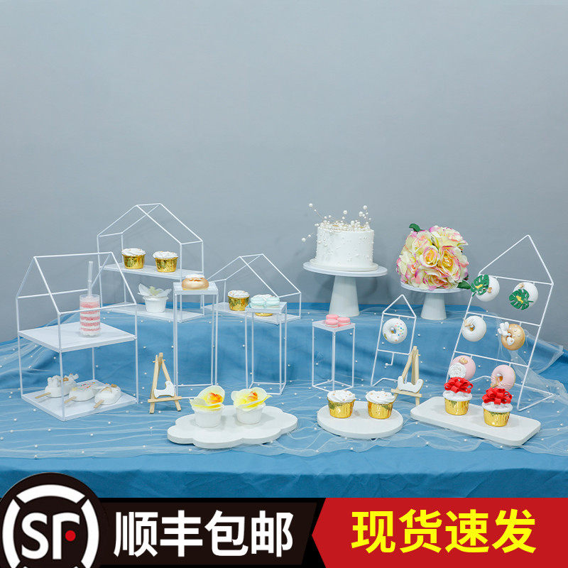 European dessert table decoration display stand Cake tray Wedding table decoration set Creative afternoon tea heart rack