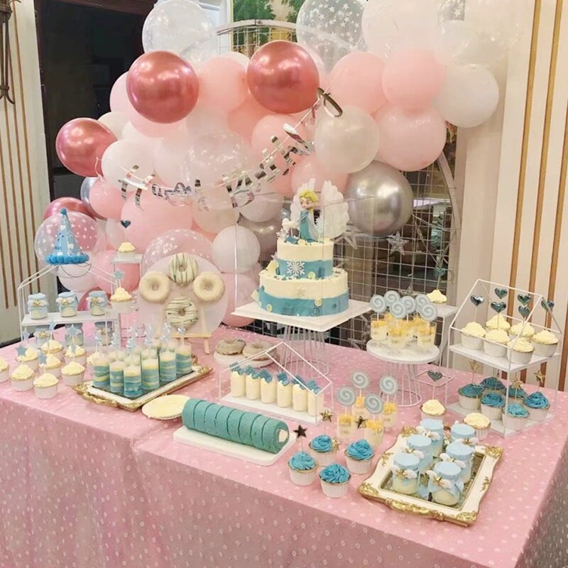 White iron dessert table decoration display stand Cake tray European afternoon tea heart rack Cold tea break table