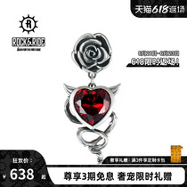 22 years new] ROCKRIDE Rose Devils earbuds pure silver earbuds ear accessories for mens tidal high level sensual summer