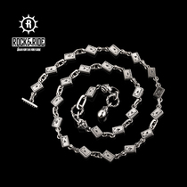 (Official) American ROCKRIDE new ACE playing card necklace 925 sterling silver men