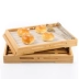 Khay gỗ Nướng bánh bằng gỗ Khay gỗ Hình chữ nhật Bánh trưng bày Bánh mì Khay gỗ Khay gỗ - Tấm