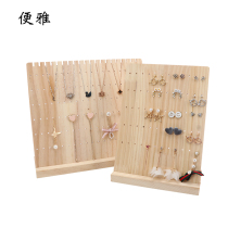Pence Elegant Log Removable Earrings Earrings Ear Nail Show Rack Jewellery Counter Display Props Necklace Containing Shelf