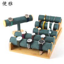 Ya Xin ins Wind Watch chain frame bamboo and wood jewelry bracelet display rack jewelry hand string display shooting props