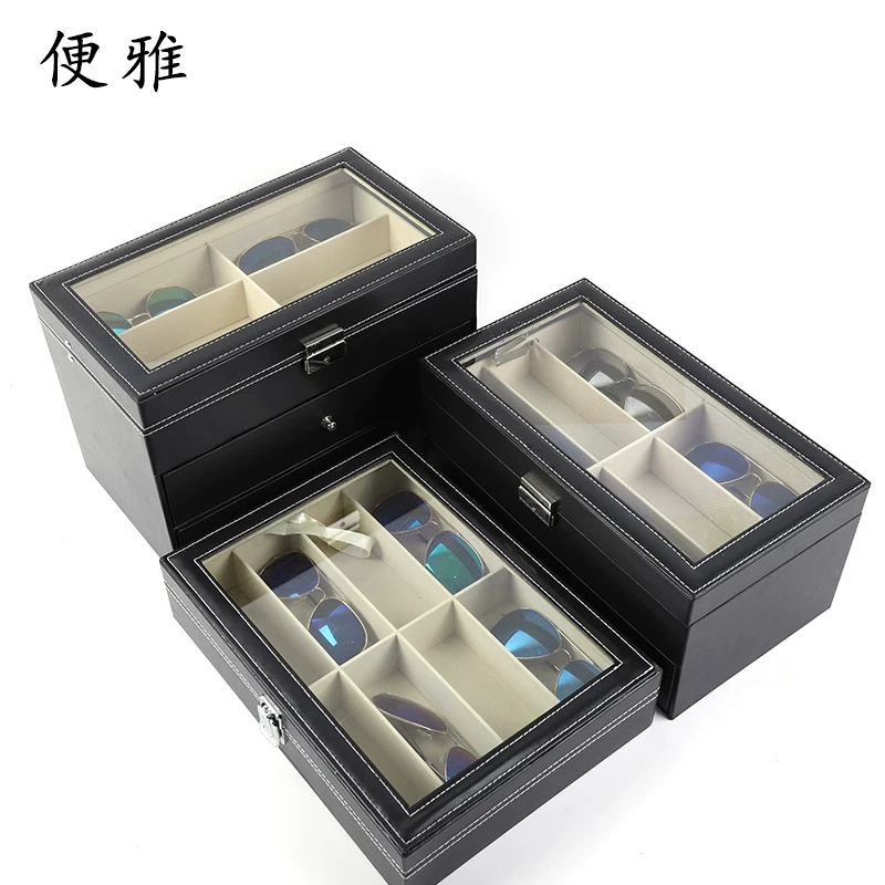便雅 Glasses, storage box, stand solar-powered, 18 cells