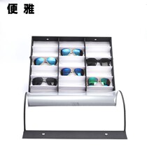 Poop 18 DUST TRANSPARENT COVER GLASSES CONTAINING BOX 18 PAID SUNGLASSES DISPLAY SHOW INK MIRROR STALL DISPLAY PROPS