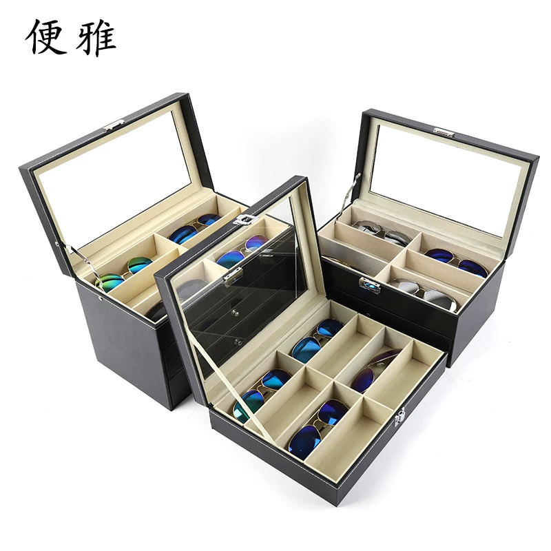 便雅 Glasses, storage box, stand solar-powered, 18 cells