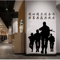 Special forces wall stickers soldiers assault team wall stickers military hands combat troops Internet cafes military wall stickers