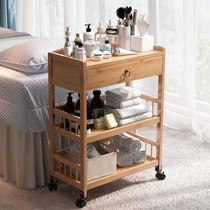 Beauty Car Small Cart Shelf Beauty Salon Special Medecor Tool Car Hairdressel Textured Embroidered Instrument Car Containing Car