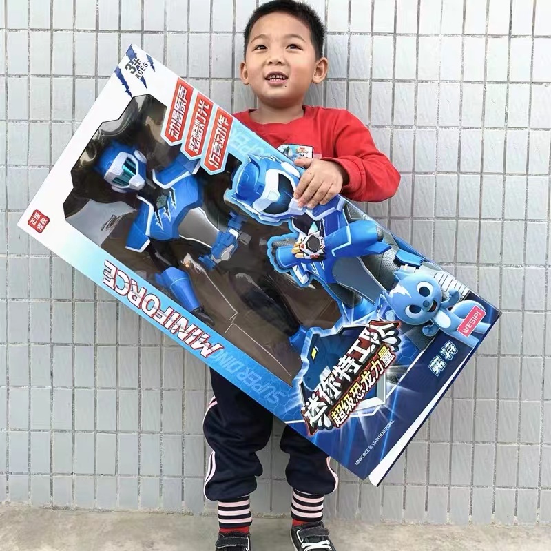 Mini Secret Service Super Dinosaur Power Toy Oversized Kids Doll Semirio Morphing Set Boy