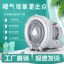 High-pressure vortex air pump centrifugal vacuum pump powerful industrial blower aeration oxygen pump
