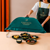 Table Vegetable Hood Foldable Leftover Hood Home Dust Resistant Food Hood Hollowed-out New Cover Vegetable Hood Subfly Hood God