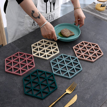 Table Dining Mat Pan Mat Waterproof Oil-Proof Pan Mat Hollowed-out Mat Insulation Mat Burn-Proof Cushion Home Bowl Mat Kitchen Mat