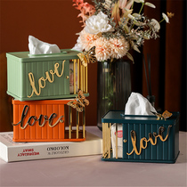Paper towel box Living room Tea Table Cramps European Style Home Upscale Light Lavish Dining Towel Box Nordic Bedrooms Iron Art Collection Box