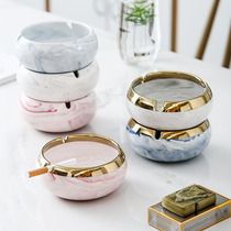 Nordic Ashtrays Living Room Home Creative Personality Office Anti Fly Ash Light Extravagant cylinder upscale modern minimis