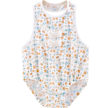 Aengbay baby bellyband belly protector summer thin onesie newborn baby girl half backpack fart garment